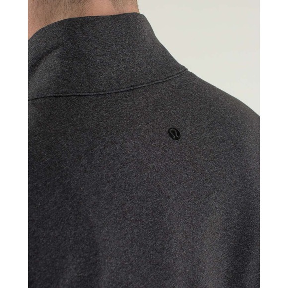 Lululemon Post Gravity Jacket Full Zip Heathered Black Gray Men's Size Large - Picture 13 of 16